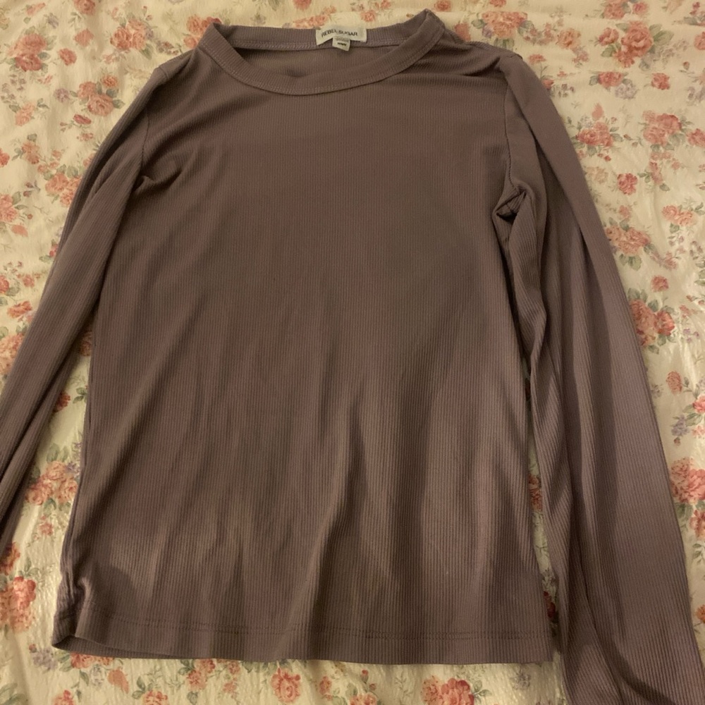 Rebel Sugar Mauve Long Sleeve Blouse